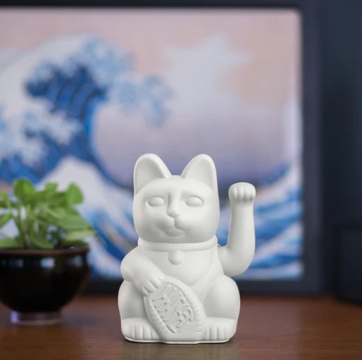 Winkekatze weiß