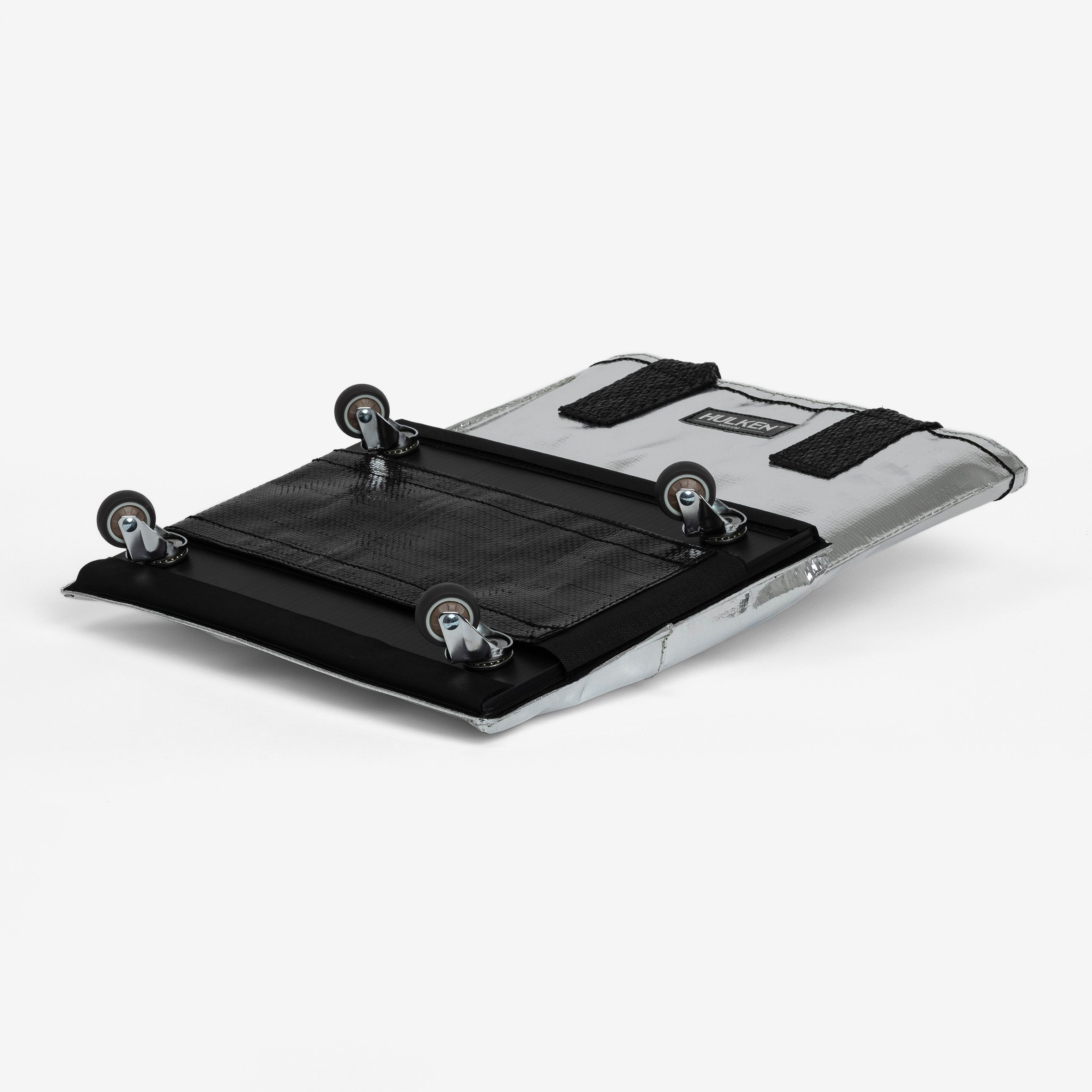 Rolltasche - medium, silver