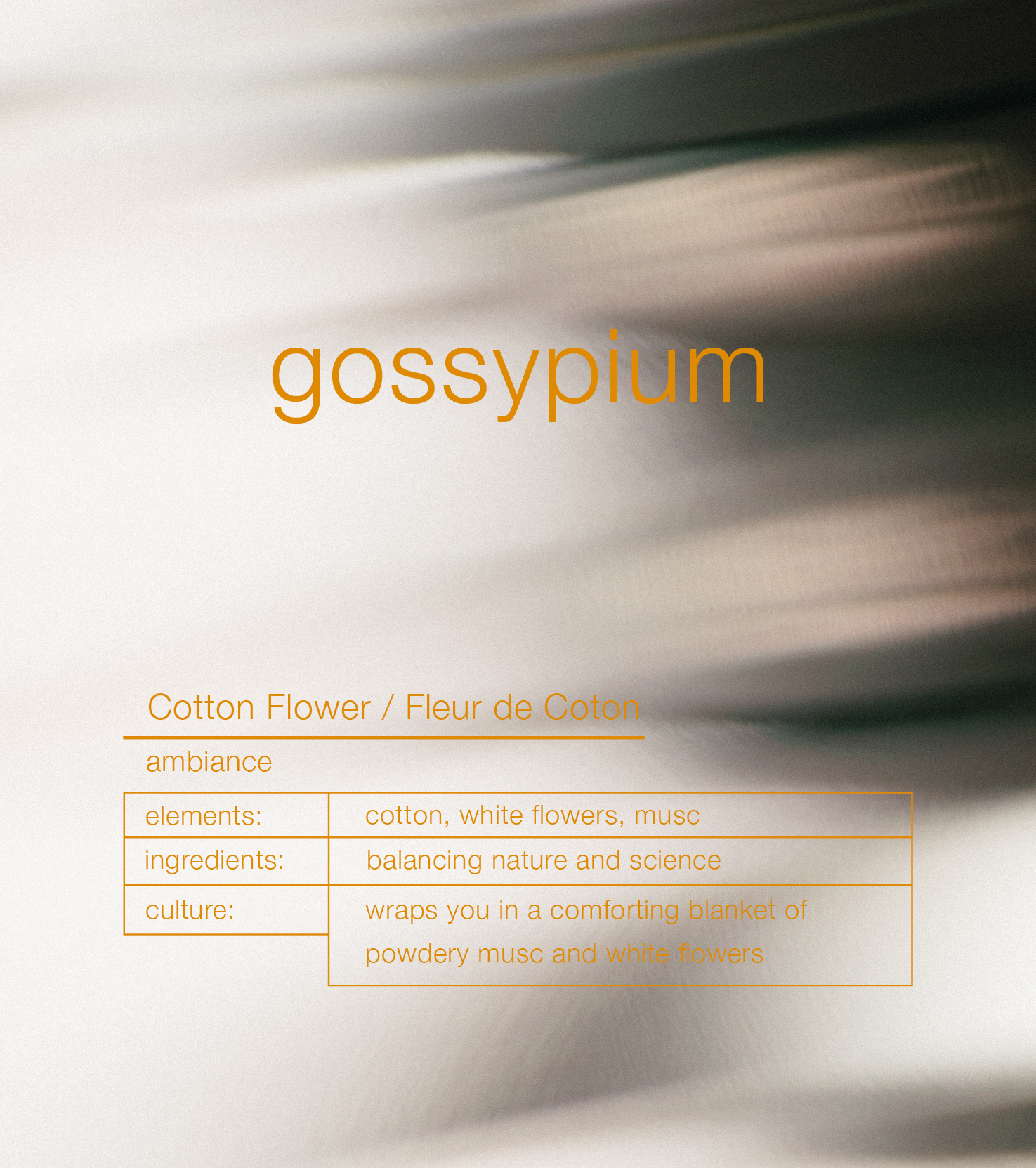 Gossypium Cotton Flower Ambiance Trigger Raumduft